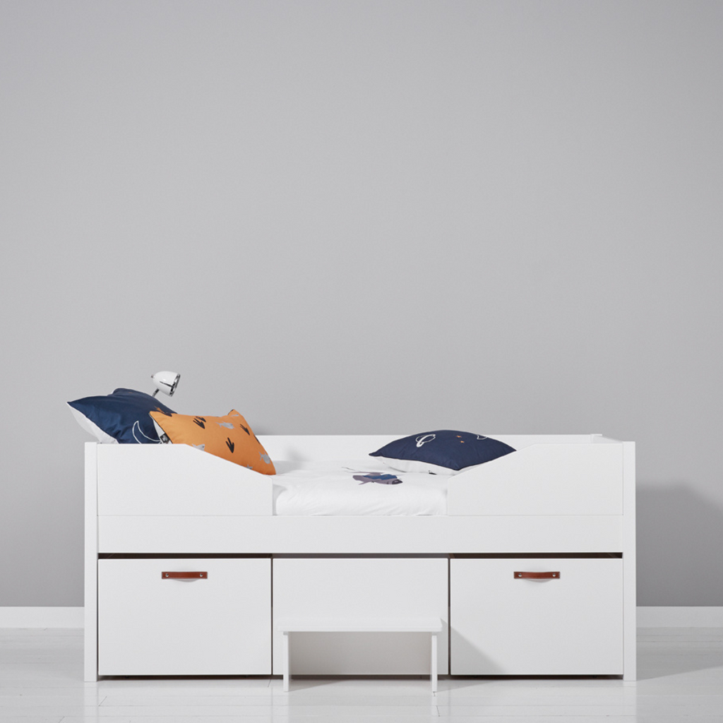 COOL KIDS Bed with 2 Drawers and Step - Lifetime Kidsrooms | Milola