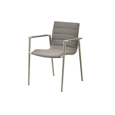 CORE - Outdoor Dining Armchair in Taupe - Stackable - Cane-Line | Milola