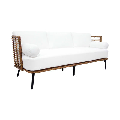 COVELO - Outdoor Rattan Garden Lounge Set - 2 Seater Sofa - 2 Armchairs - Coffee Table - Brafab | Milola