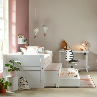Cabin Bed with Guest Bed - in White - LIFETIMEKIDS | Milola