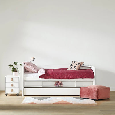 Cabin Bed with Storage and Bed Drawers - in White - Lifetime Kidsrooms | Milola