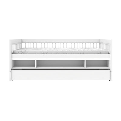 Cabin Bed with Storage and Bed Drawers - in White - Lifetime Kidsrooms | Milola