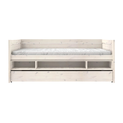 Cabin Bed with Storage and Bed Drawers - in White-Wash - Lifetime Kidsrooms | Milola