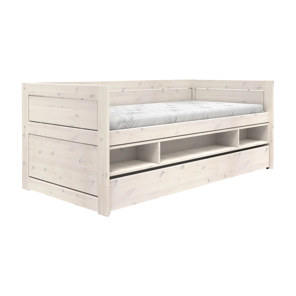 Cabin Bed with Storage and Bed Drawers - in White-Wash - Lifetime Kidsrooms | Milola