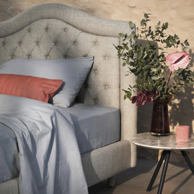 Capri Single Storage Bed - Upholstered Storage Bed in Beige Brown  - Bolzan | Milola