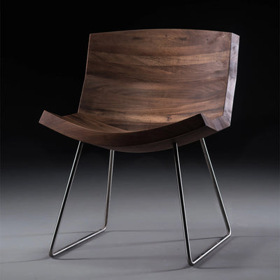 CHUNK Dining Chair in Walnut Natural Oil - Artisan | Milola