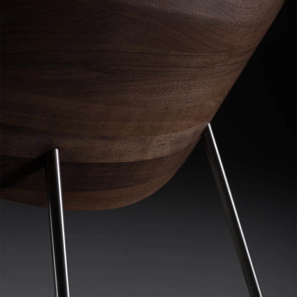 CHUNK Dining Chair in Walnut Natural Oil - Artisan | Milola