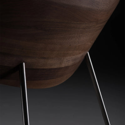 CHUNK Dining Chair in Walnut Natural Oil - Artisan | Milola