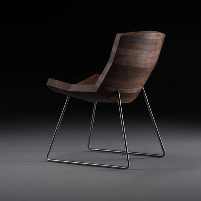 CHUNK Dining Chair in Walnut Natural Oil - Artisan | Milola