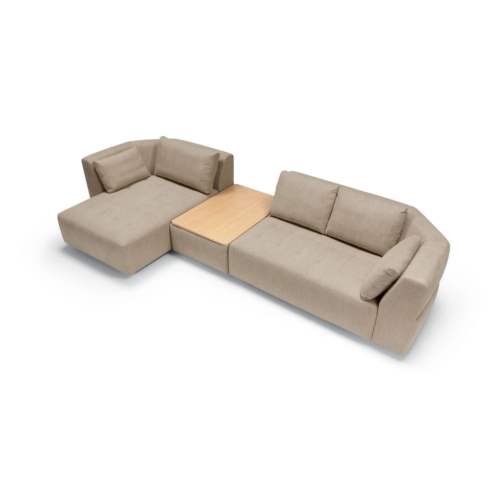 Cleo Corner Sofa - Luxurious Modular Sofa in Beige - SITS | Milola