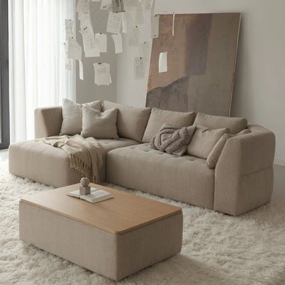 Cleo Corner Sofa - Luxurious Modular Sofa in Beige - SITS | Milola