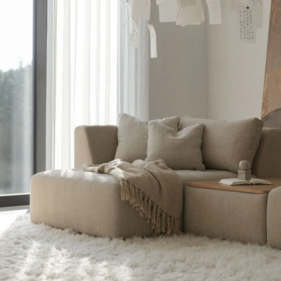 Cleo Corner Sofa - Luxurious Modular Sofa in Beige - SITS | Milola