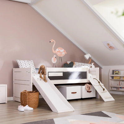 Climb and Slide Bed in White - Kids Bedroom - Lifetime Kids | Milola