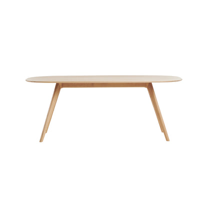 COCO Oval Dining Table in Oak  Natural Soap - Artisan | Milola