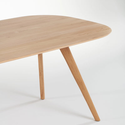 COCO Oval Dining Table in Oak  Natural Soap - Artisan | Milola