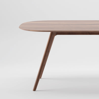 COCO Oval Dining Table in Walnut Natural Oil - Artisan | Milola