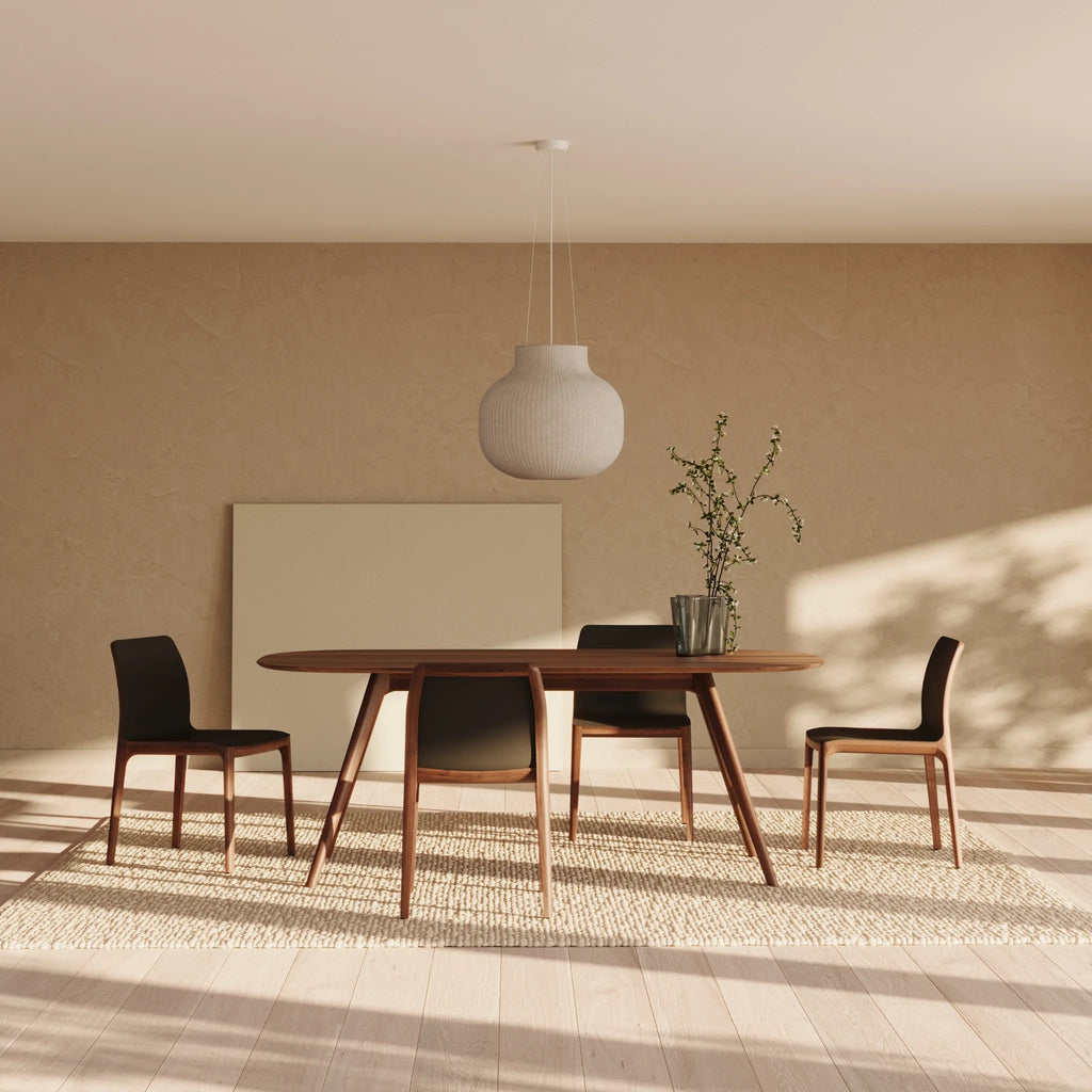 COCO Oval Dining Table in Walnut Natural Oil - Artisan | Milola
