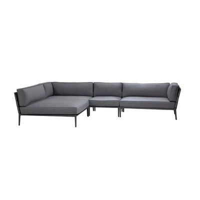 Conic Outdoor Sofa - Modular Outdoor Sofa in Grey - Cane-Line | Milola