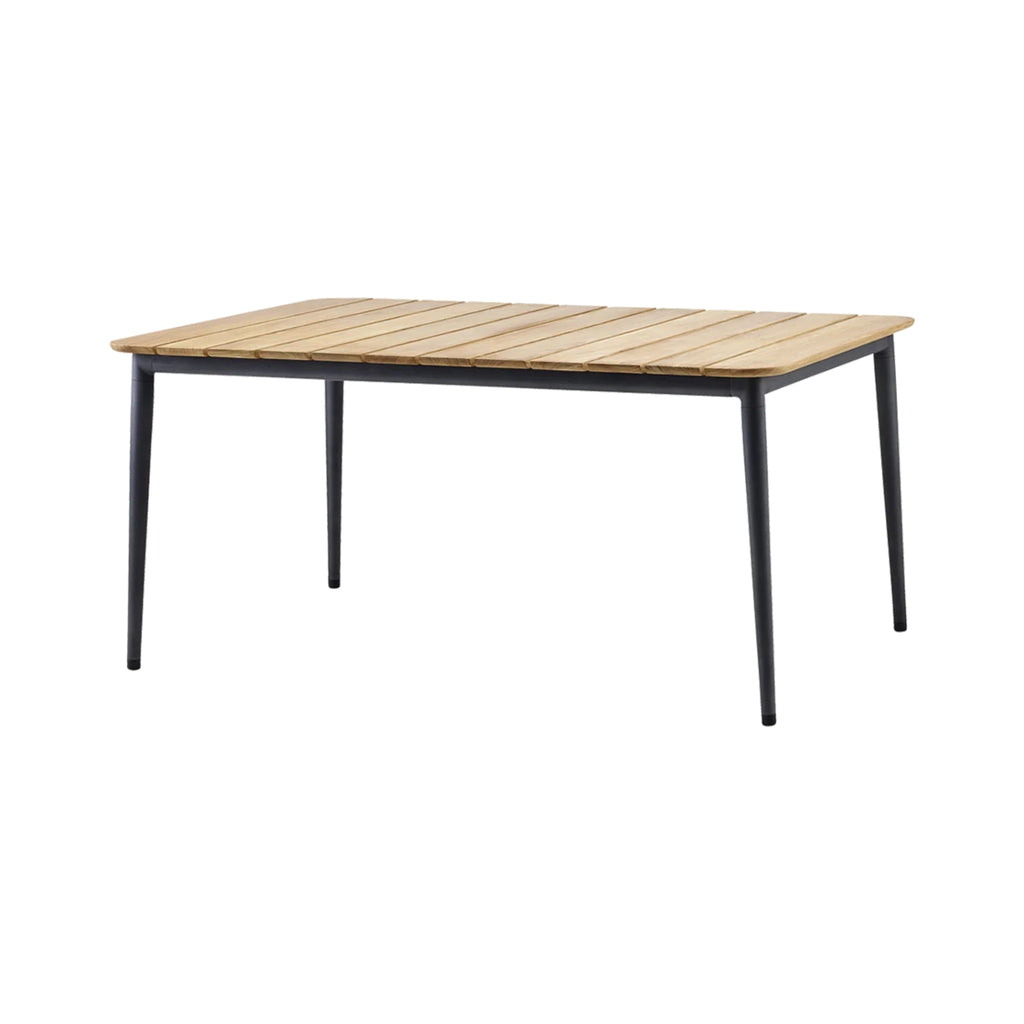 CORE Large Outdoor Dining Table - Teak & Aluminium - incl. Cover