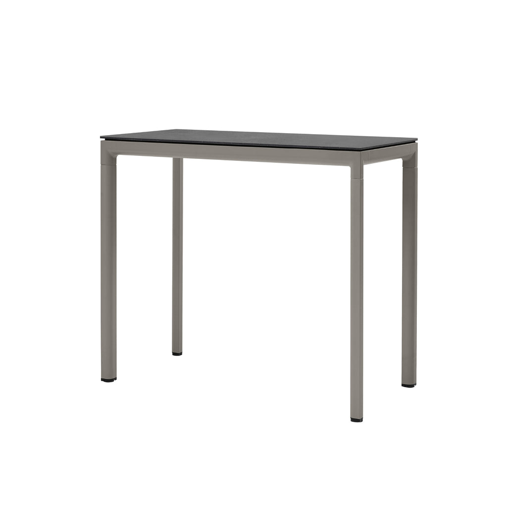 DROP Outdoor Bar Table in Taupe With Fossil Black Top - Cane-Line | Milola