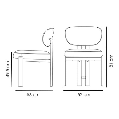 DUCT Chair Dimensions - Danform | Milola