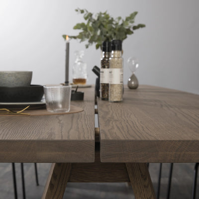 ELEGANT Solid Wood Dining Tables with Soft X Legs - Nordic Design - Kristensen Kristensen | Milola