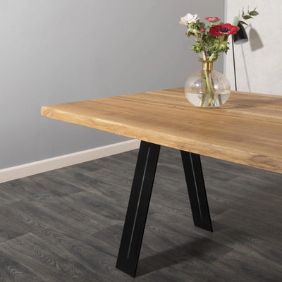 ELEGANT Solid Wood Dining Tables with Steel Buck legs - Kristensen Kristensen | Milola