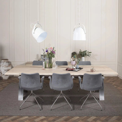 ELEGANT Solid Wood Dining Tables with Steel Buck legs - Kristensen Kristensen | Milola