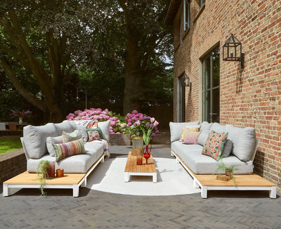 EVORA - Outdoor Daybed with White Aluminium - Suns | Milola