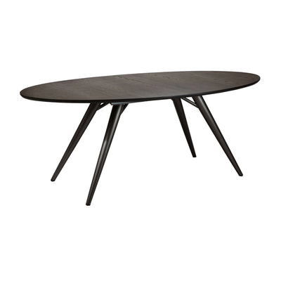 ECLIPSE Extendable Oval Dining Table in Grey Stained Ash - Danform | Milola