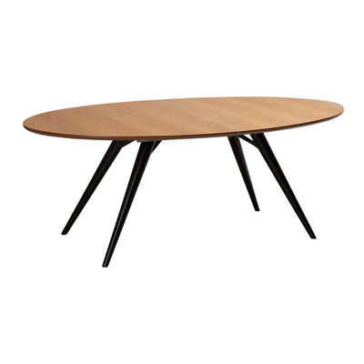 ECLIPSE Extendable Oval Dining Table in Oak Veneer - Danform | Milola