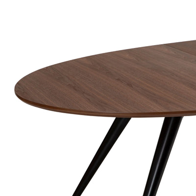 ECLIPSE Extendable Oval Dining Table in Walnut Veneer - Danform | Milola