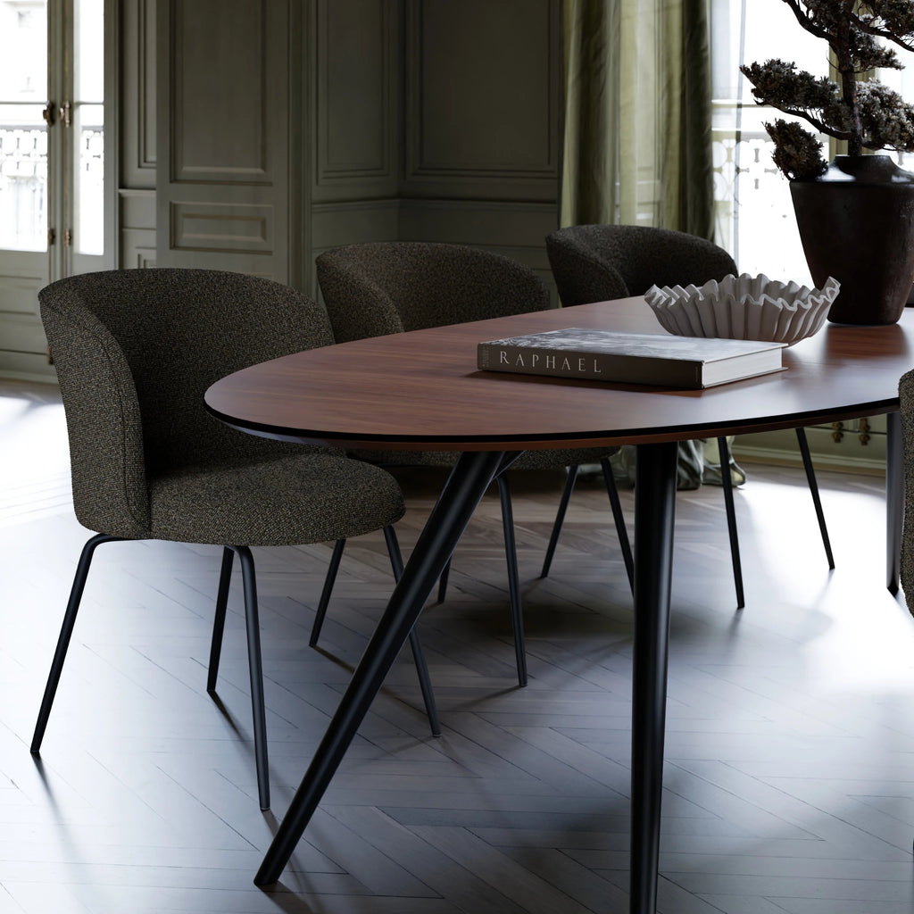 ECLIPSE Extendable Oval Dining Table in Walnut - Danform | Milola