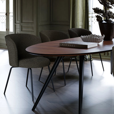 ECLIPSE Extendable Oval Dining Table in Walnut - Danform | Milola