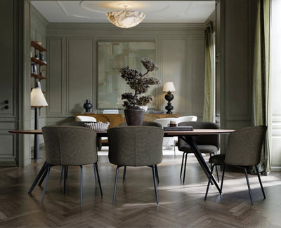 ECLIPSE Extendable Oval Dining Table in Walnut - Danform | Milola