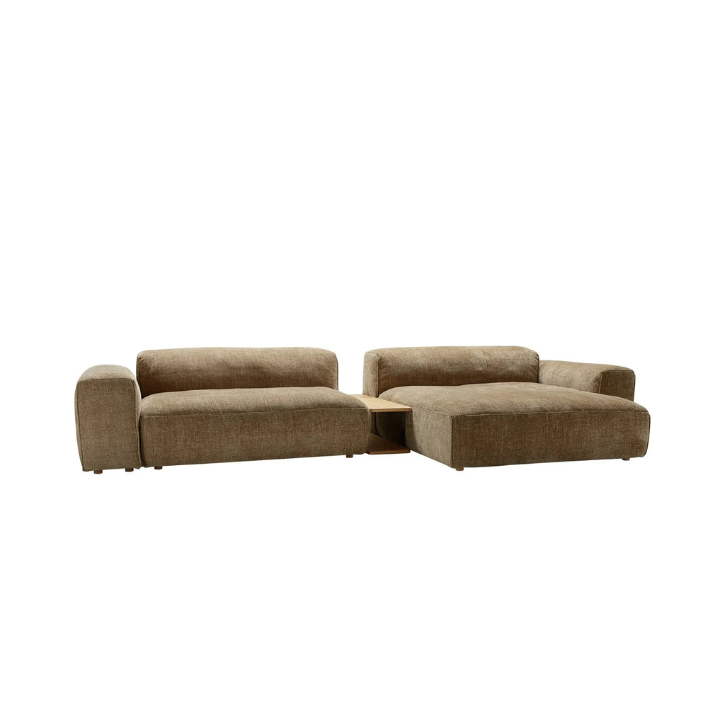 EDDA Corner Sofa - Contemporary Modular Sofa in Brown - SITS | Milola