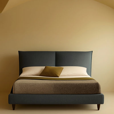Eden H.20 Bed in Dark Blue - Bolzan | Milola