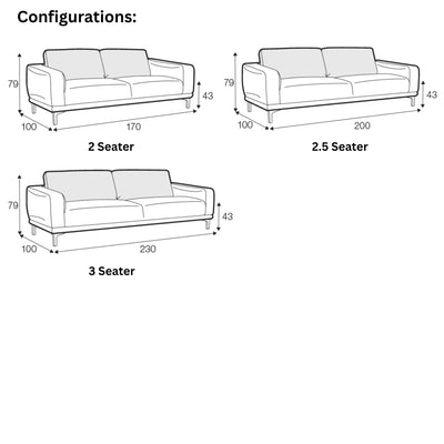EDVIN Sofa Configuration - Sits | Milola