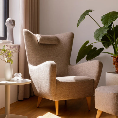 ELSA Armchair in Warm Beige - Sits | Milola