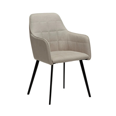 EMBRACE - Comfortable Armchair in Desert Sand Fabric - Danform | Milola
