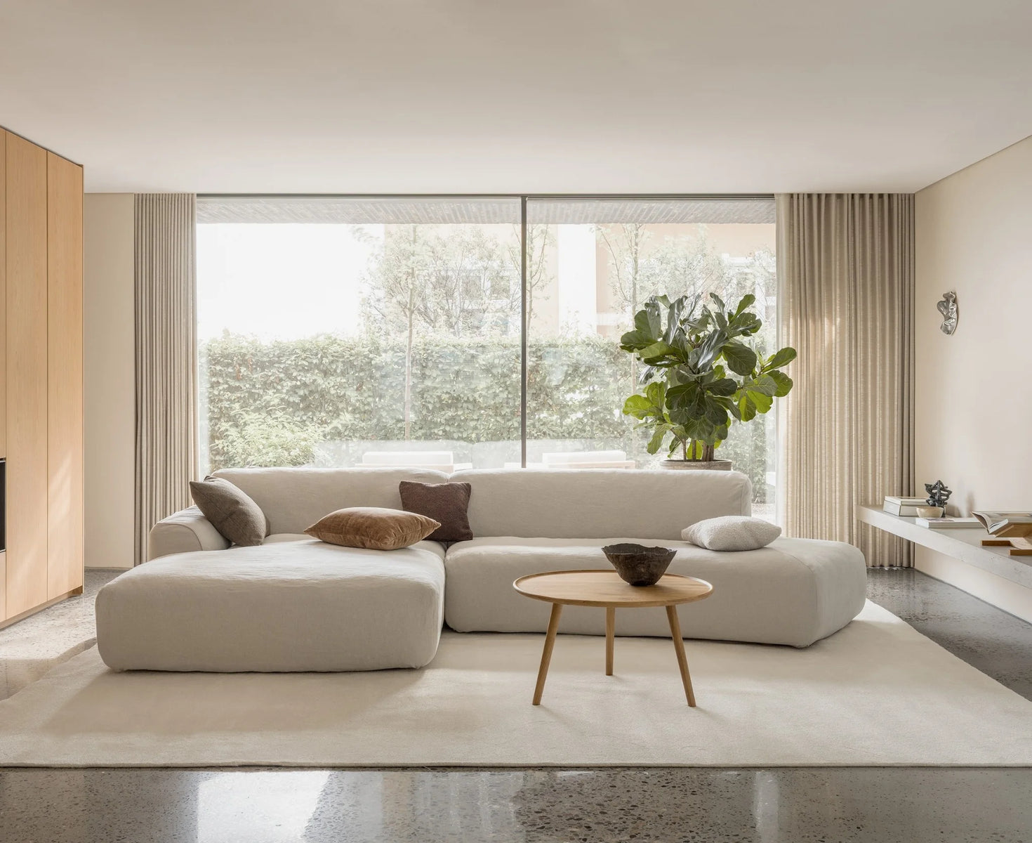 EMILY Corner Sofa in Natural - Sits | Milola