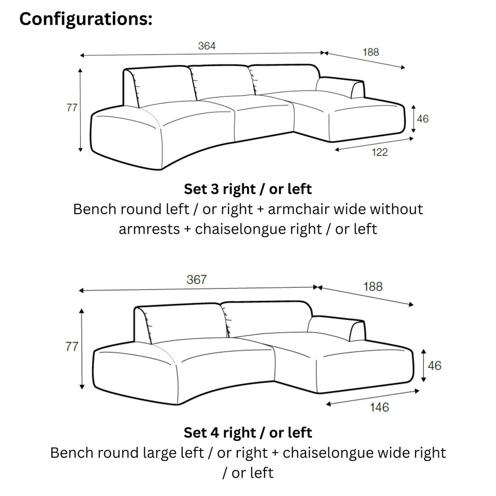 EMILY Corner Sofa in Natural - Sits | Milola