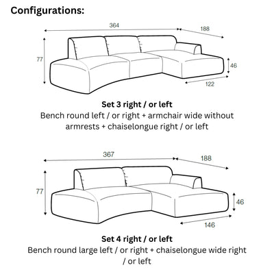 EMILY Corner Sofa in Natural - Sits | Milola