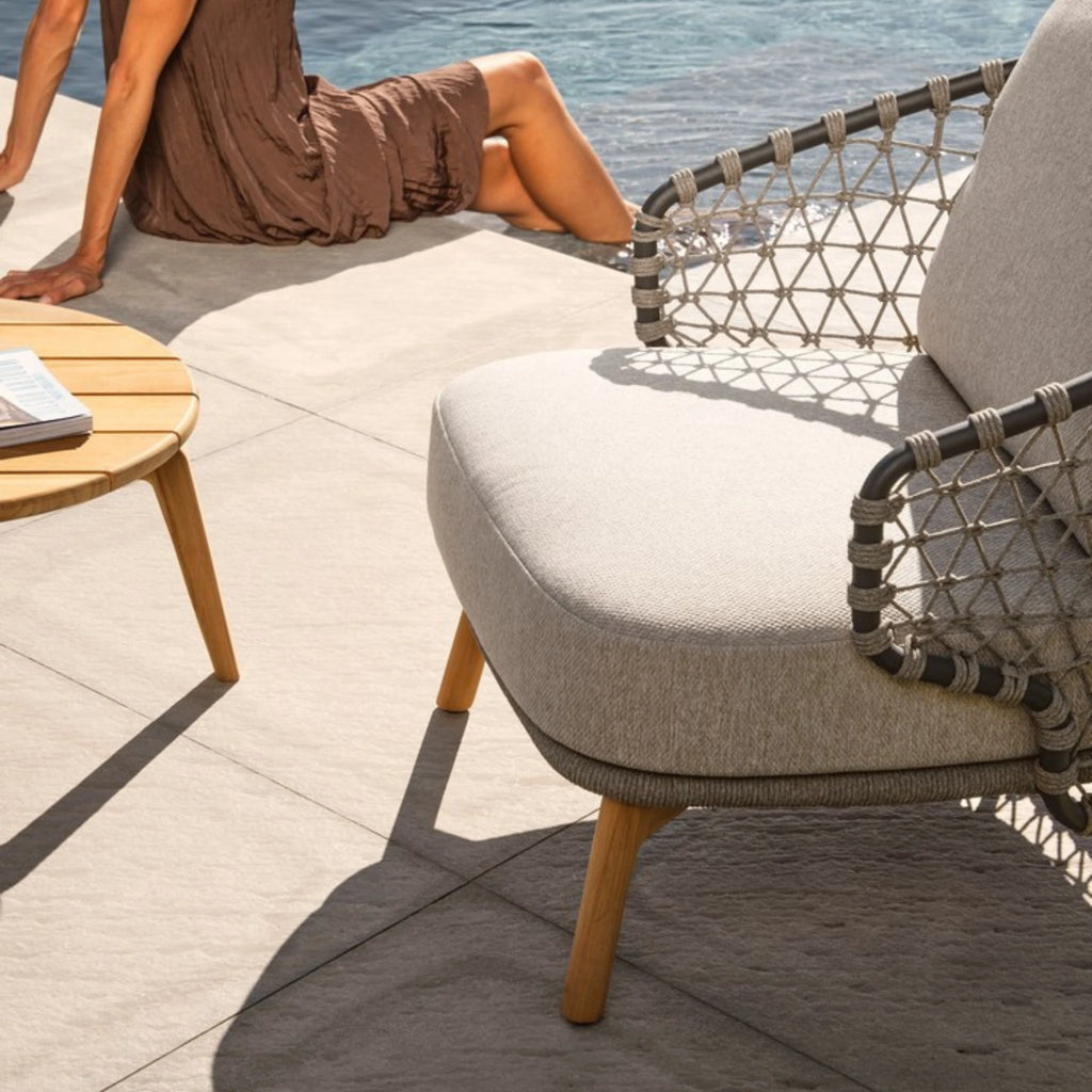 EULARIA Lounge Chair in Beige - Bizzotto | Milola