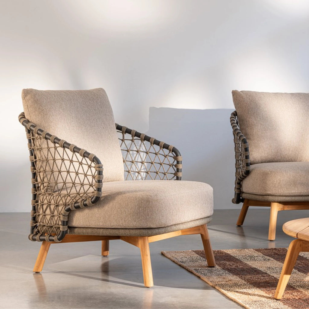 EULARIA Lounge Chair in Beige - Bizzotto | Milola