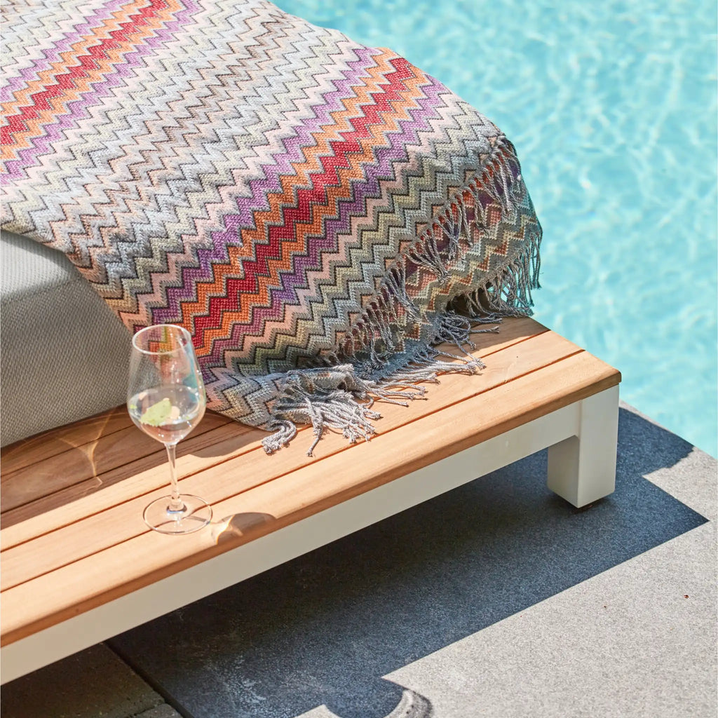 EVORA - Outdoor Daybed with White Aluminium - Suns | Milola