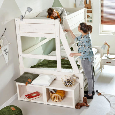 Modular Low Bookcases  - in WhiteWash - Lifetime Kidsrooms | Milola