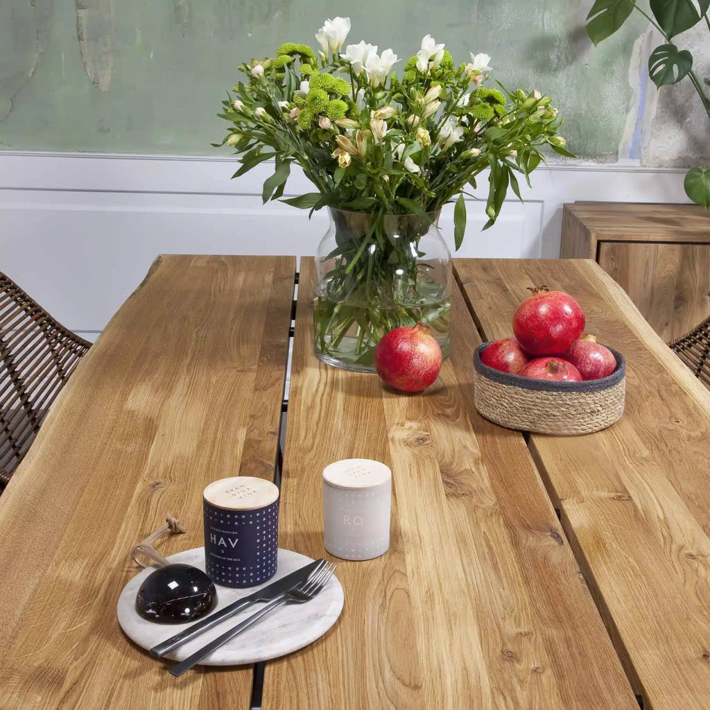 FOREST Solid Wood Dining Table - Steel U Legs - Nordic Design - Kristensen Kristensen | Milola