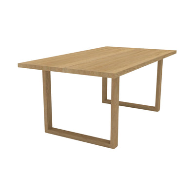 FOREST Solid Wood Dining Table - Wood U Legs - in Natural Oiled Ash - Kristensen Kristensen | Milola