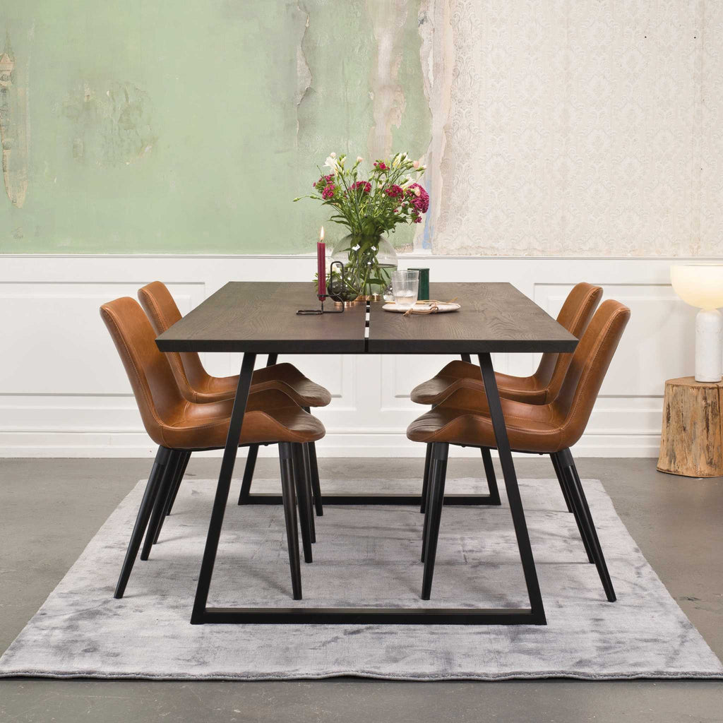 FOREST Solid Wood Dining Tables with Steel Trapez Legs - Nordic Design - Kristensen Kristensen | Milola